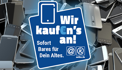 Viele Smartphones auf einen Haufen bewerben den aetka Hardware Ankauf